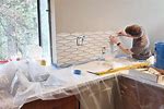 DIY Kitchen Backsplash Install