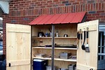 DIY Wood Cabinet for Outdoor Storage