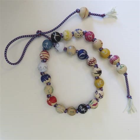 DIY prayer beads display