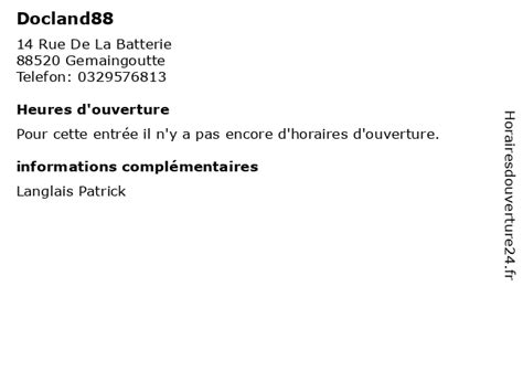 DOCLAND88 à Gemaingoutte