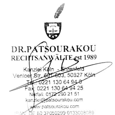 DR. PATSOURAKOU - RECHTSANWÄLTE