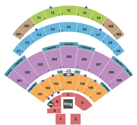 Daily's Amphitheater Seating Chart