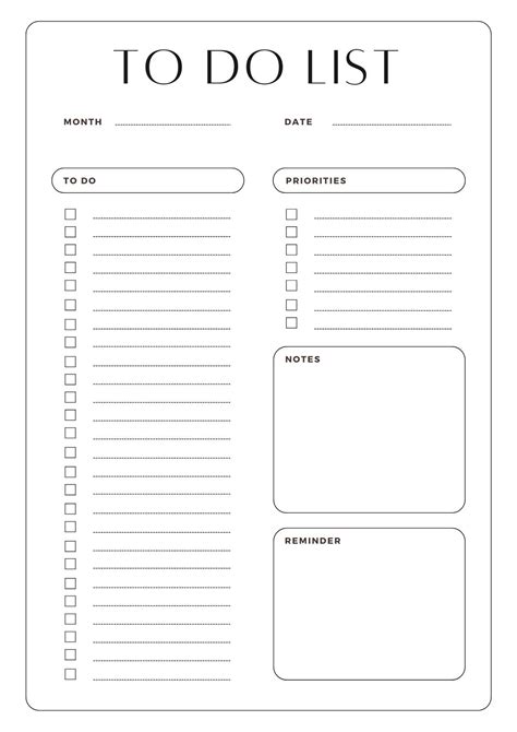Daily To Do List Templates
