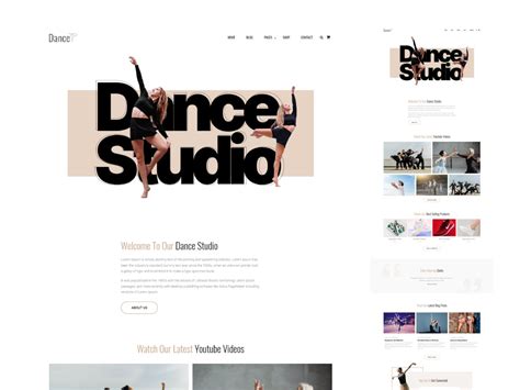 Dance Studio Website Template
