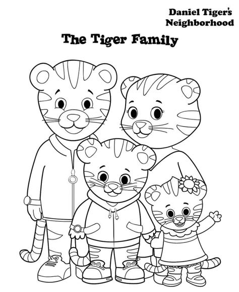 Daniel Tiger Coloring Pages Printable