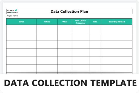 Data Collection Plan Template
