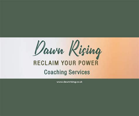 Dawn Rising - Reclaim Your Power Coach and Author