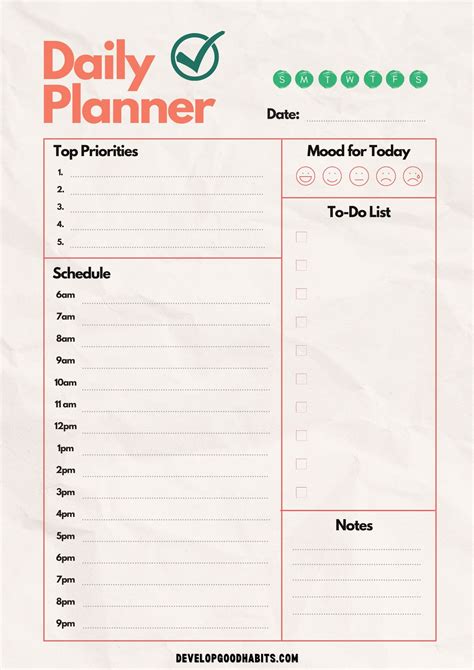 Day Planner Templates