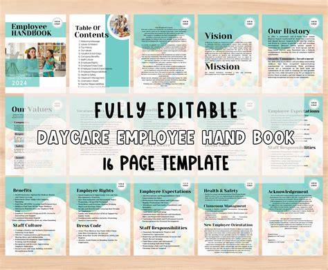 Daycare Employee Handbook Template