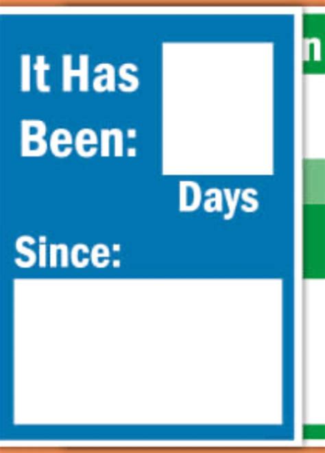 Days Since Meme Template