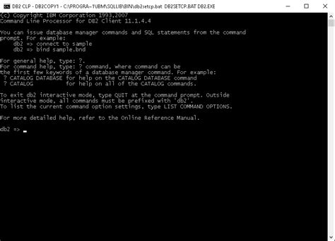 Db2 Catalog Database Command Example