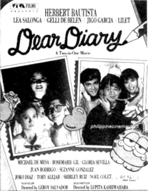 Dear Diary (1989) film online,Lupita Aquino-Kashiwahara,Leroy Salvador,Herbert Bautista,Gelli de Belen,Jigo Garcia