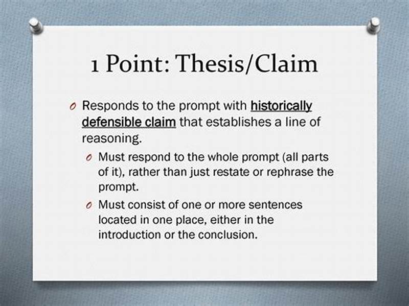 Defensible Claim Examples