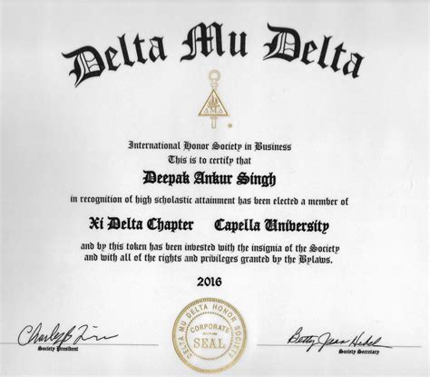 Delta Certificates