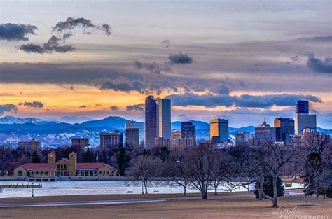 Denver Colorado Skyline Winter
