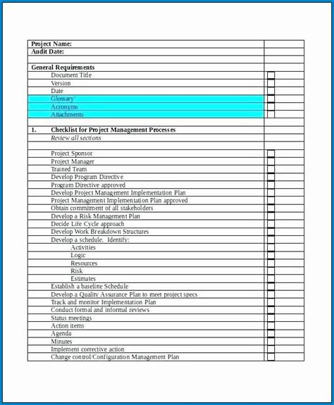 Deployment Checklist Template