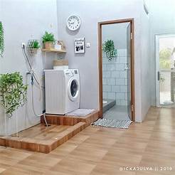desain kamar mandi dan tempat cuci pakaian rumah kost