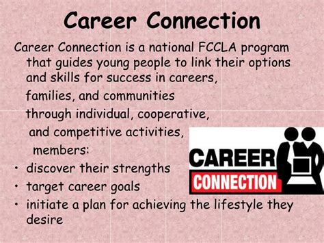 Describe Career Connection Fccla