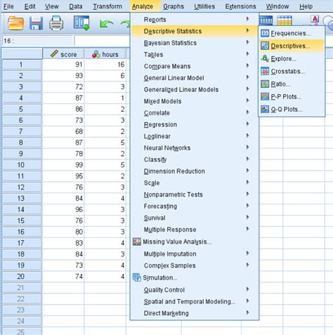 Descriptive Analysis with SPSS