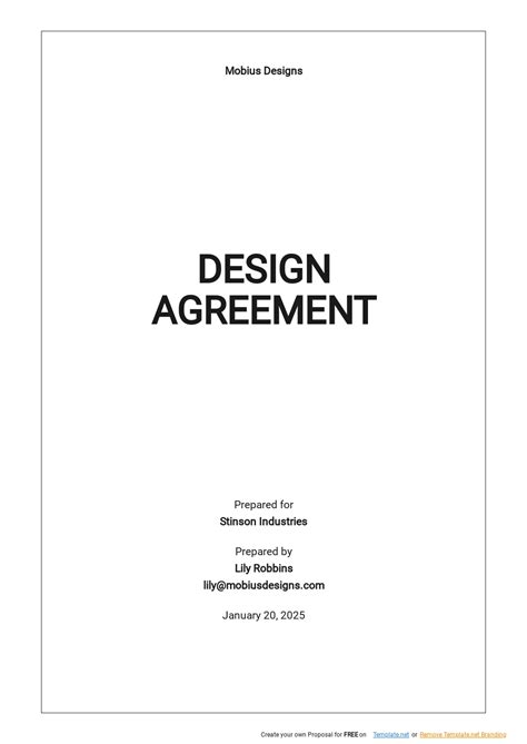 Design Agreement Template