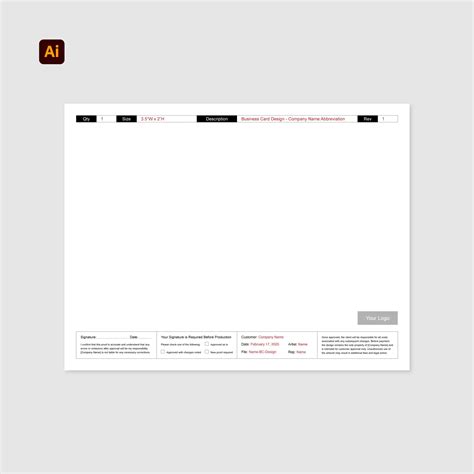 Design Proof Template