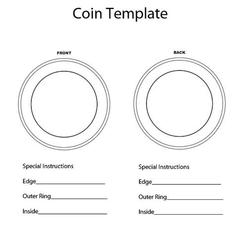 Design Your Own Coin Template
