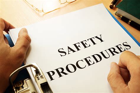 Develop and implement safety procedures