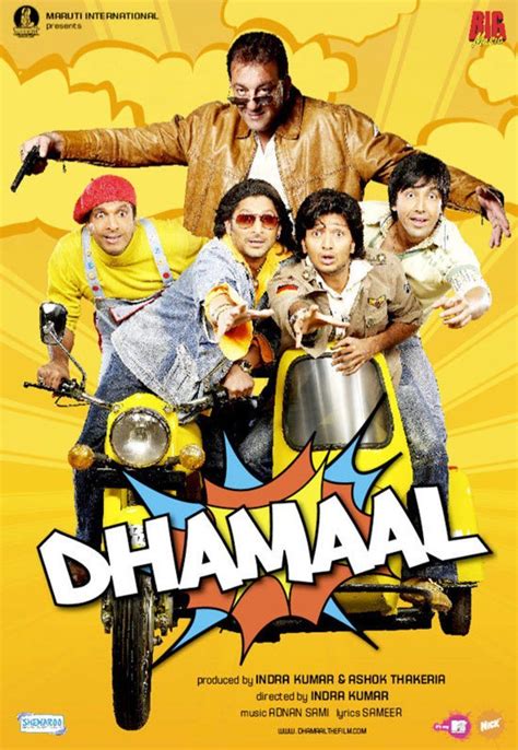 Dhamaal (2007) film online,Indra Kumar,Sanjay Dutt,Riteish Deshmukh,Arshad Warsi,Javed Jaffrey