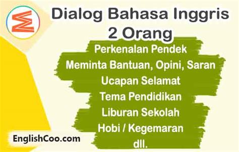 Dialog Bahasa Inggris