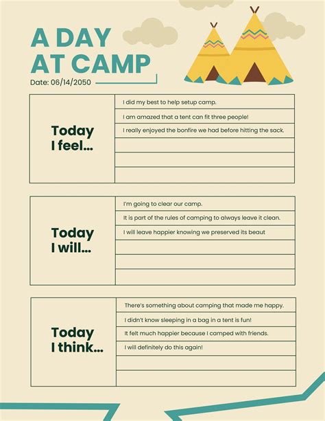 Diary Template For Word