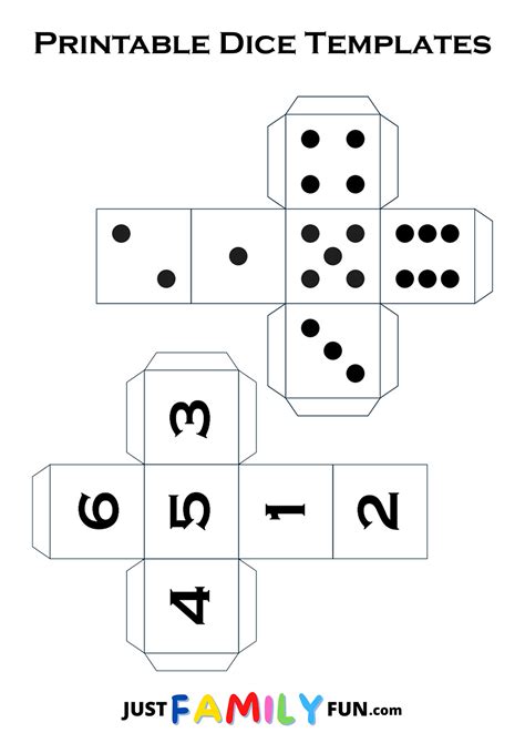 Dice Templates To Print