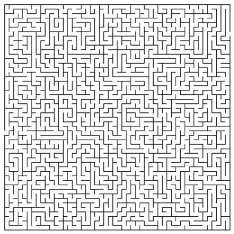 Difficult Printable Mazes