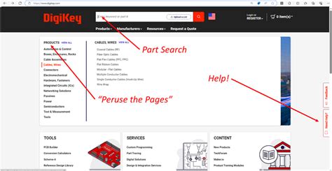 Digikey Online Catalog