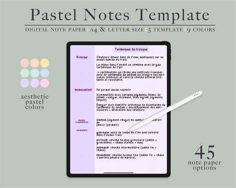 Digital Notes Template