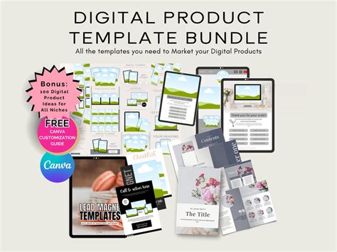 Digital Product Mockup Templates