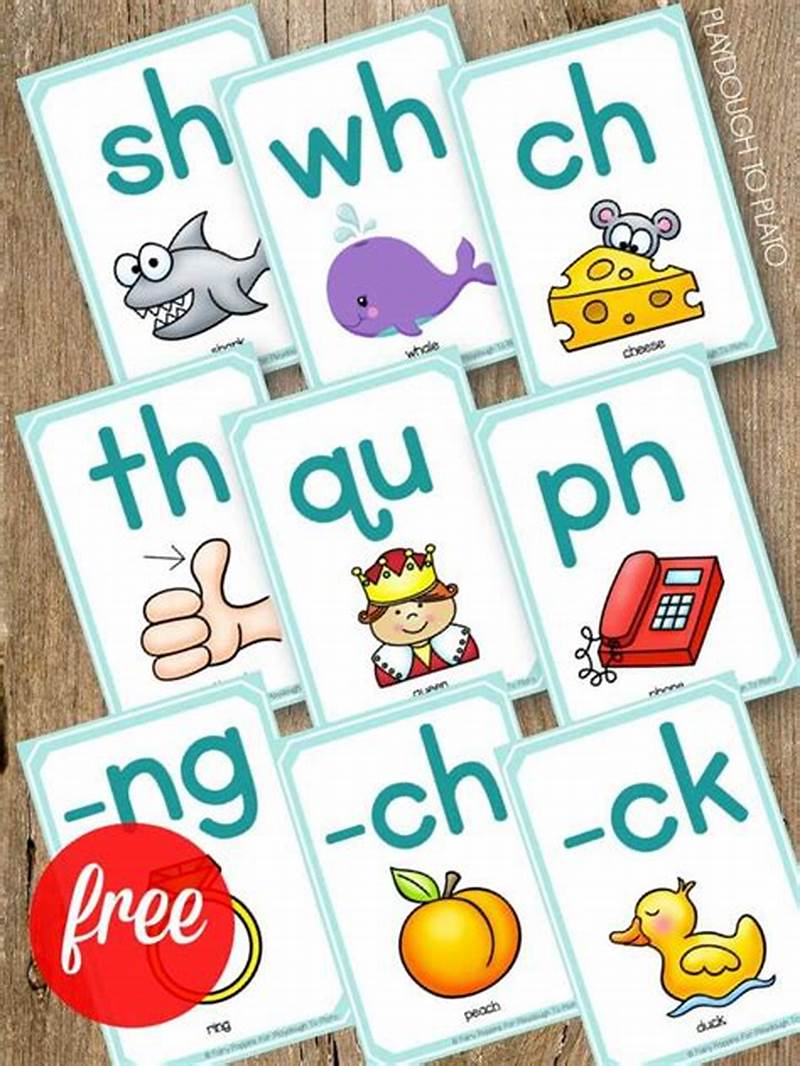 Digraph Flashcards Printable