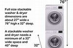 Dimensions of Washers and Dryers
