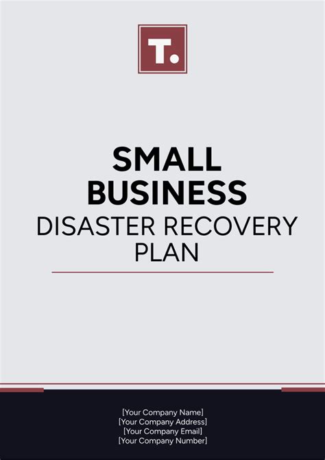 Disaster Recovery Template For Small Business