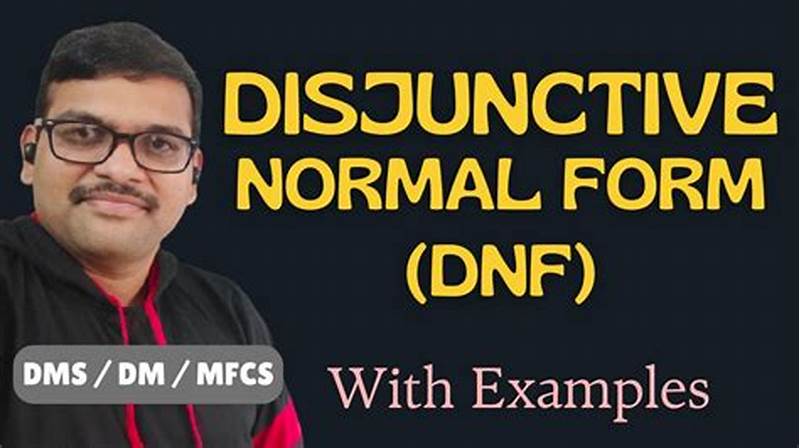 Disjunctive Normal Form In Discrete Mathematics