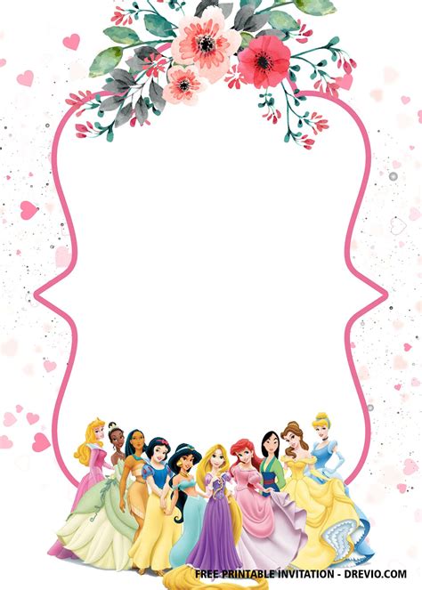 Disney Princess Invitation Template