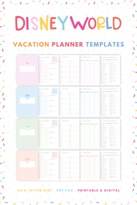 Disney Trip Planner Template