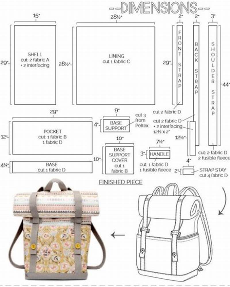 Diy Backpack Pattern Free