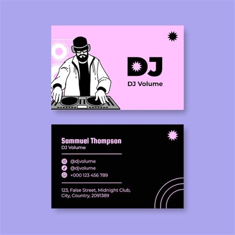 Dj Business Card Template