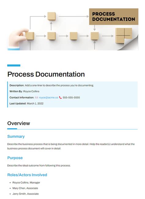 Documenting Processes Template