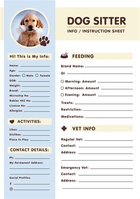 Dog Sitter Template