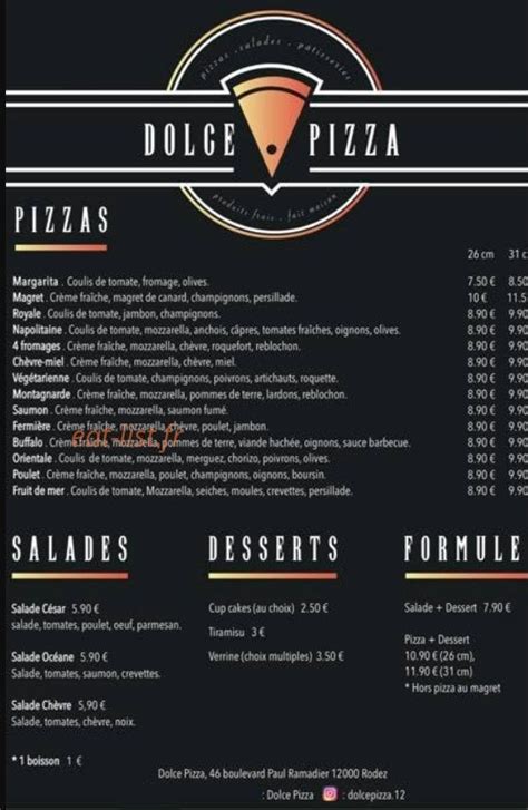 Dolce Pizza à Rodez
