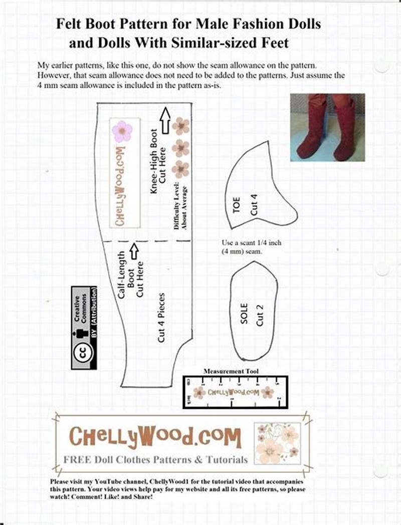 Doll Boot Pattern