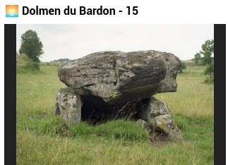 Dolmen du Bardon à Talizat