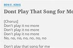 Don't Play That Song for Me Lyrics
