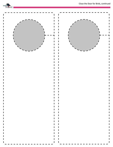 Door Hanger Template Transparent